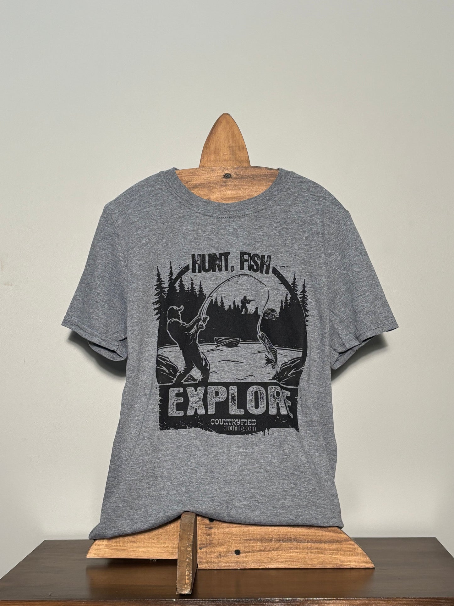 Hunt, Fish, Explore T-shirt