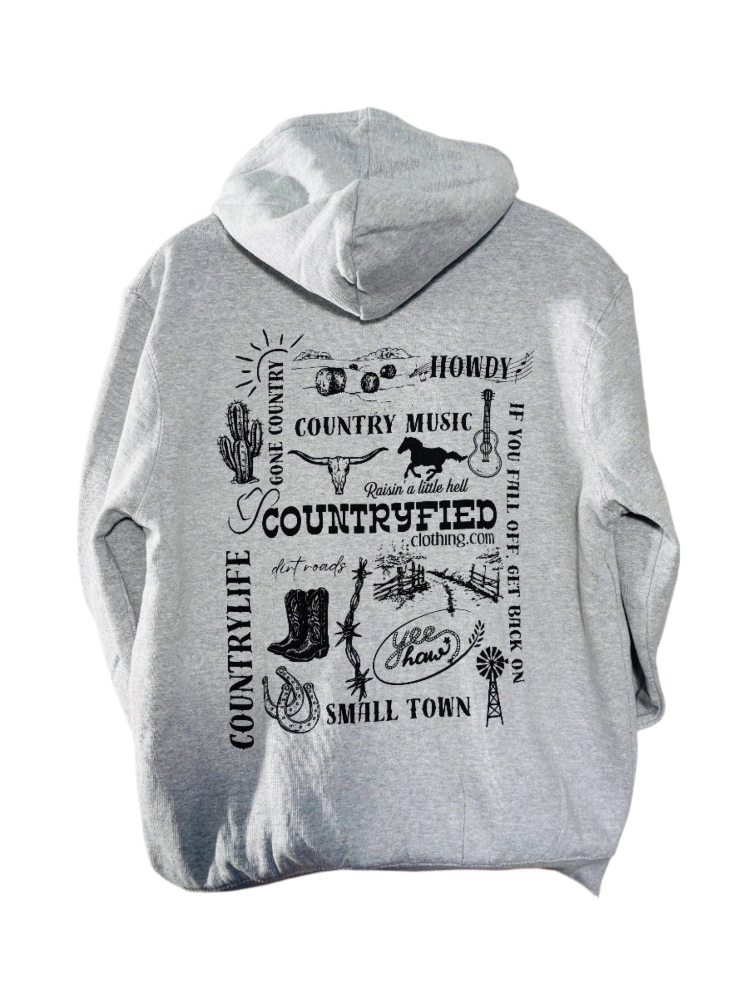Countryfied Slogan Hoodie