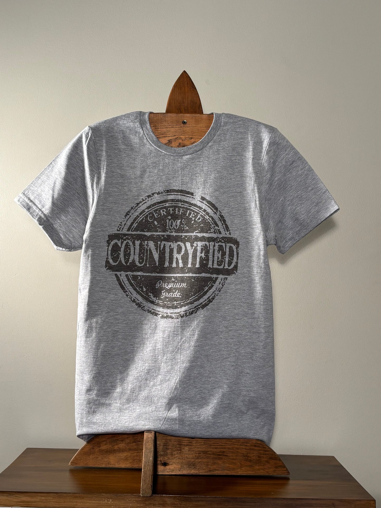 100% Countryfied Grey T-Shirt
