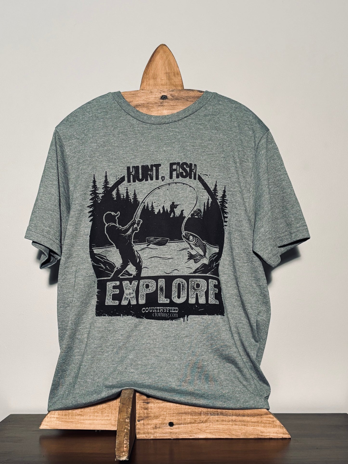 Hunt, Fish, Explore T-shirt