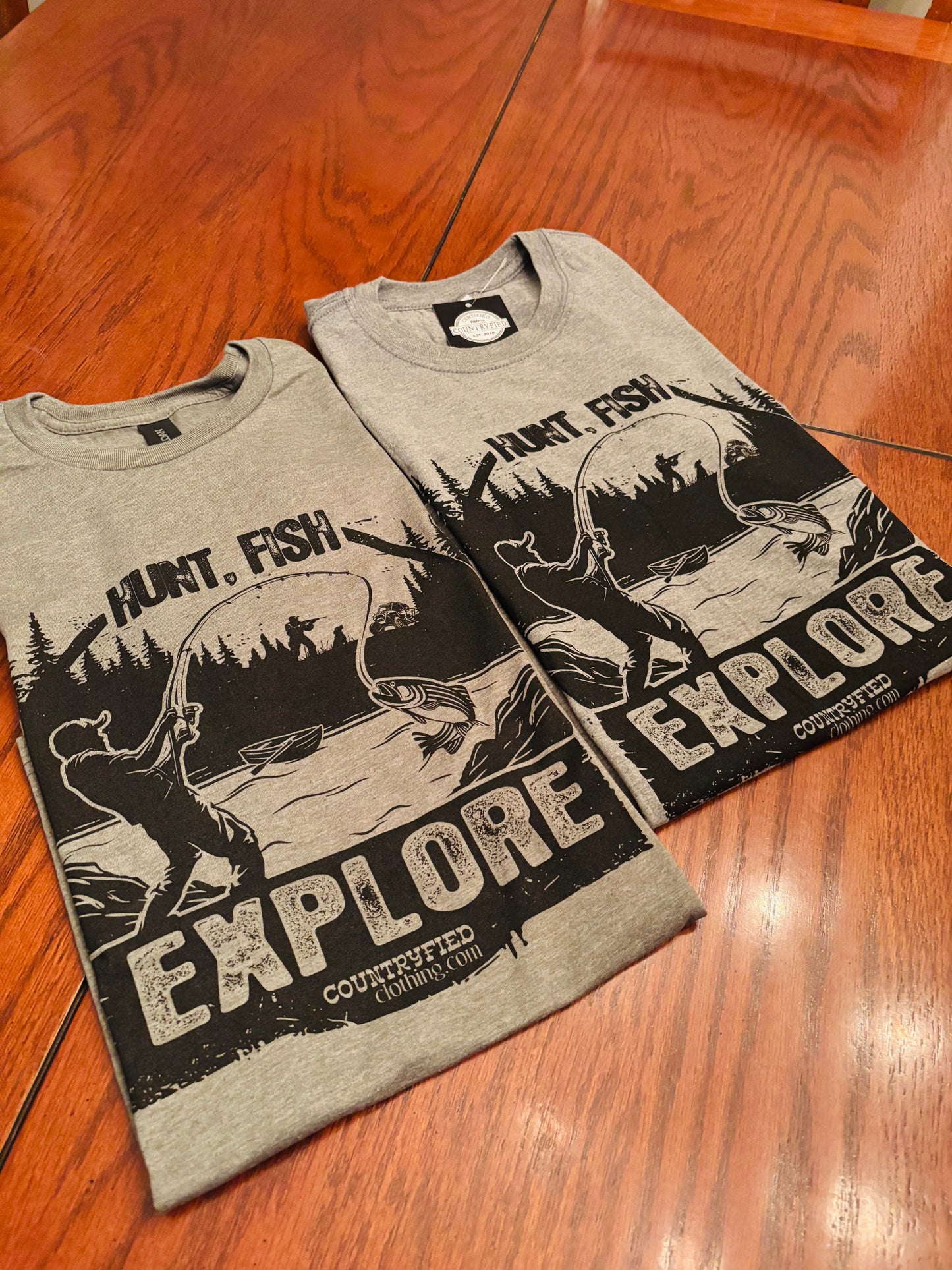 Hunt, Fish, Explore T-shirt