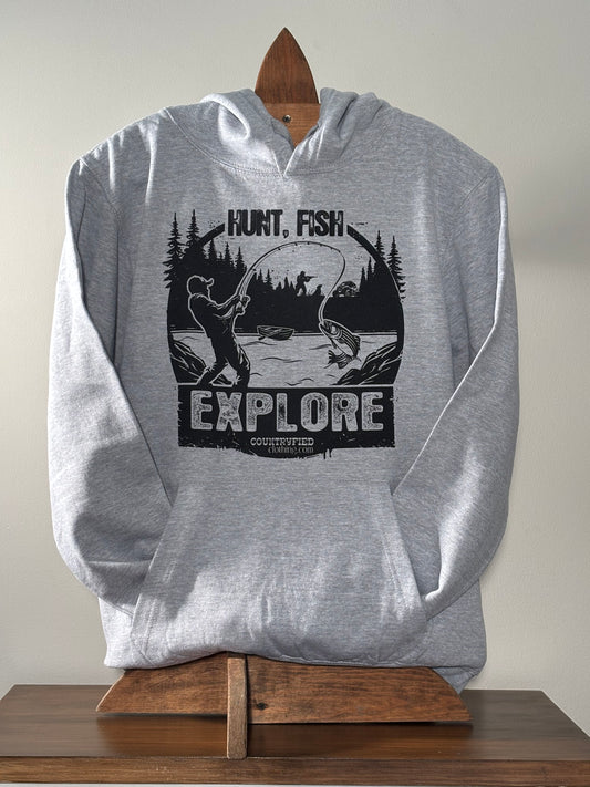 Hunt Fish Explore Hoodie